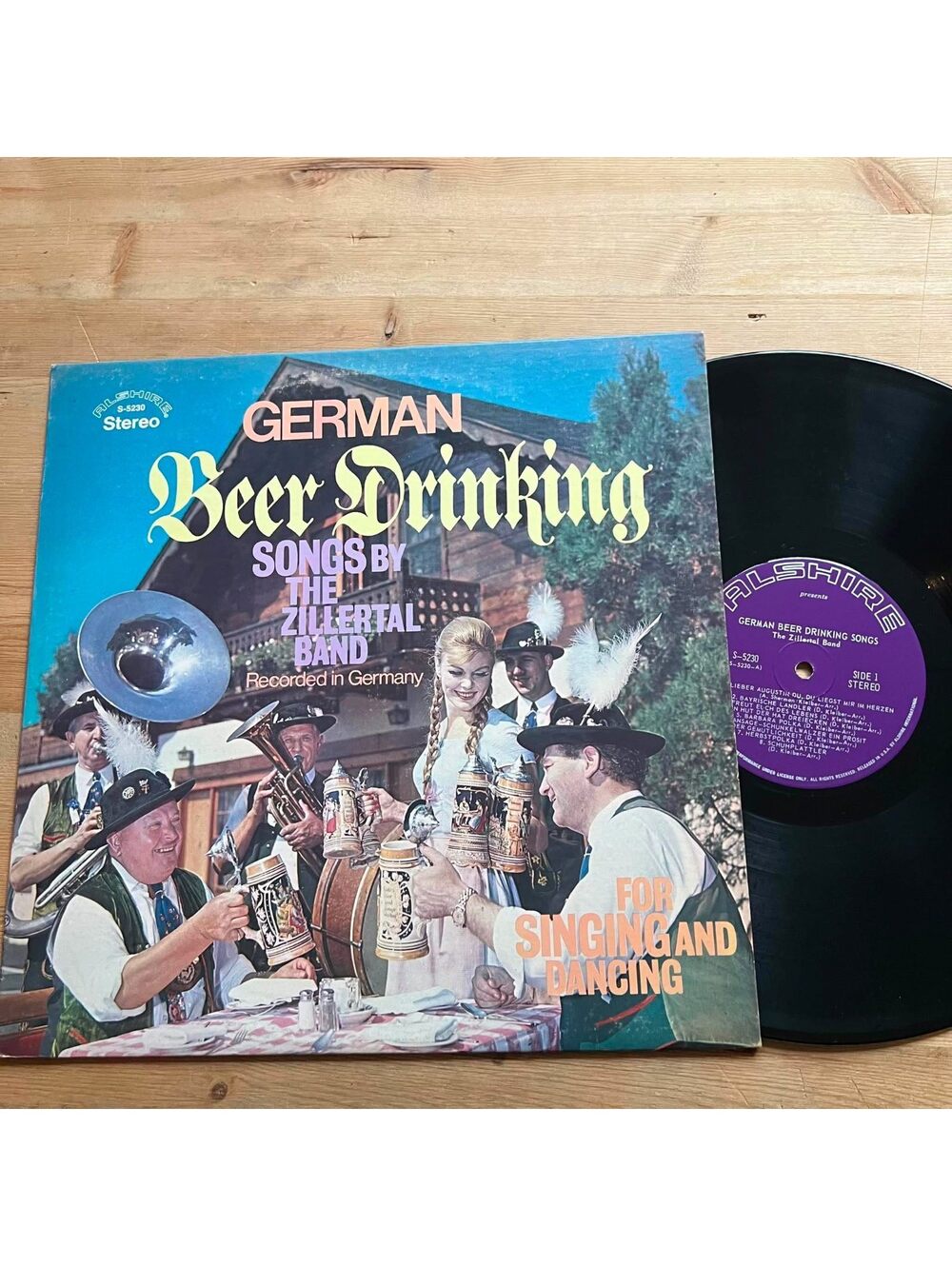 The Zillertal Band - German Beer Drinking Songs 33rpm VG+ VR22